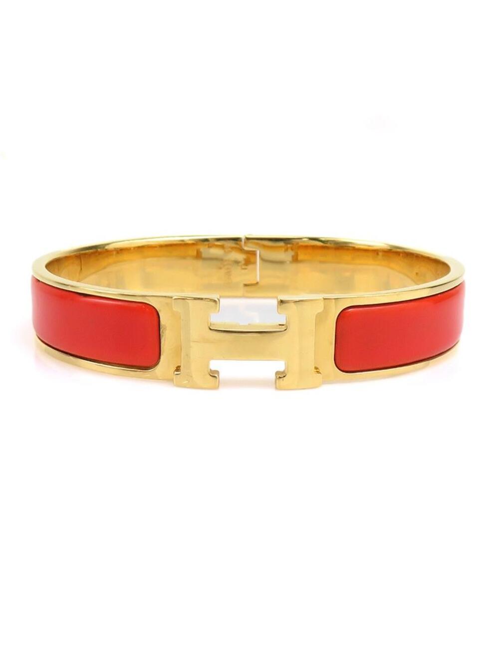 Auth Hermes Clic Clac H Bangle Bracelet #303008H47B